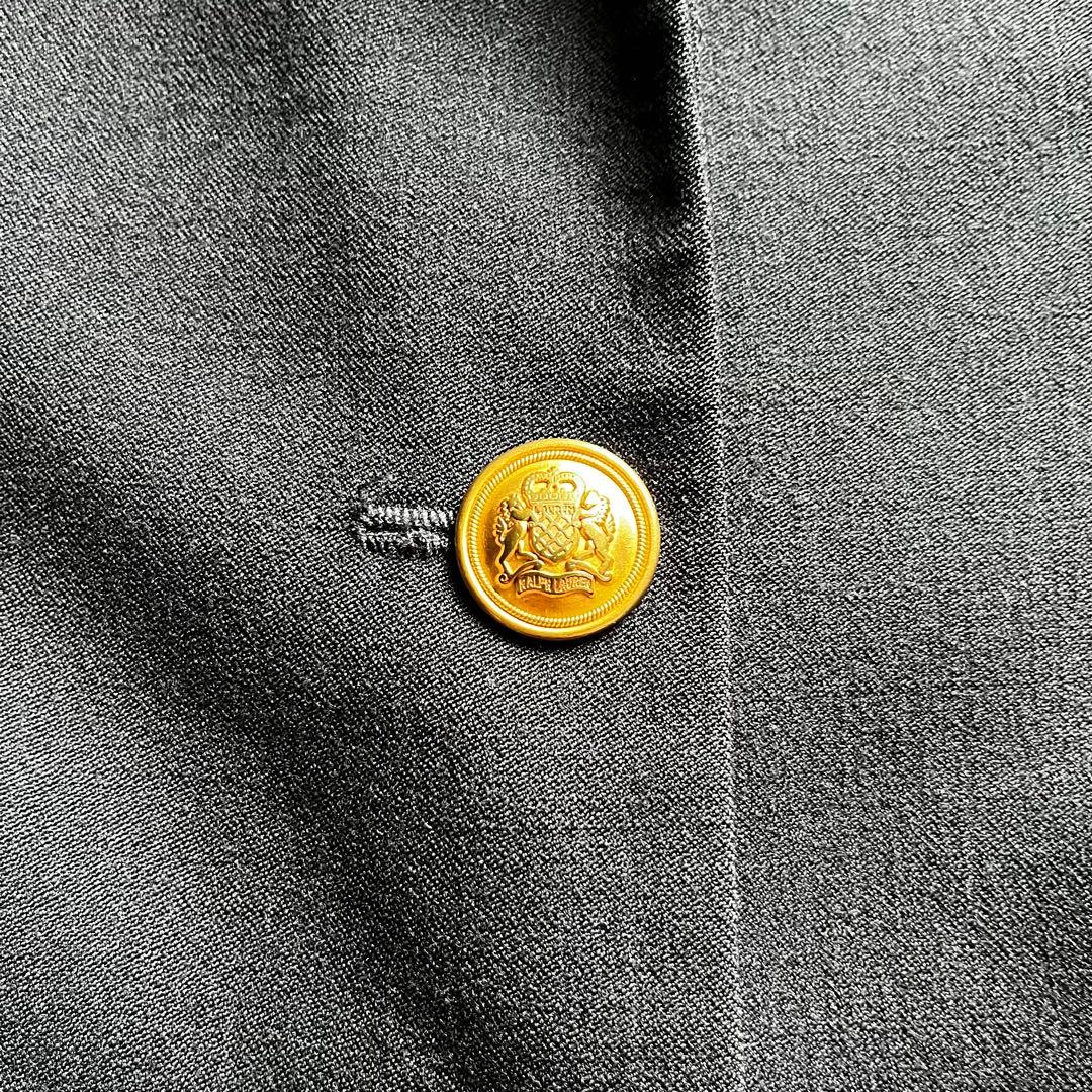 USA製 ローレンラルフローレン 紺ブレ 金ボタン モール刺繍 6P