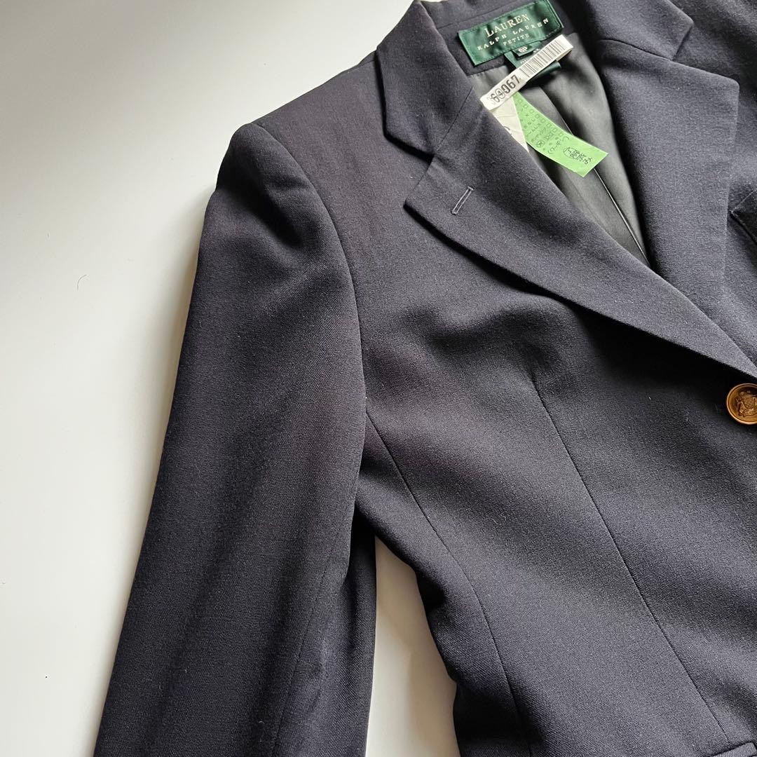 USA製 ローレンラルフローレン 紺ブレ 金ボタン モール刺繍 6P