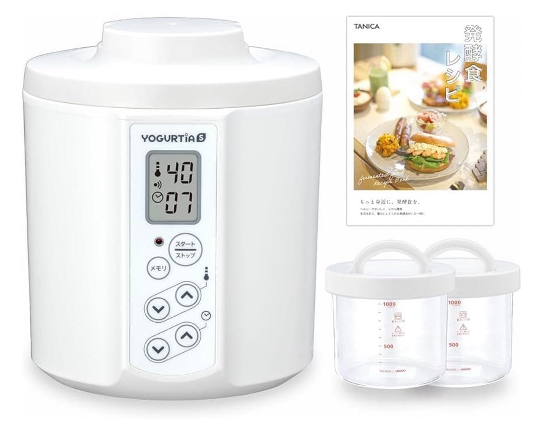 11455TANICAヨーグルトメーカーHARIOガラス容器 2個YS-02GW