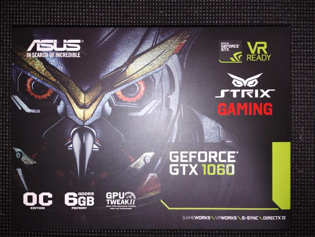 ASUS GeForce GTX 1060 OC Edition 6GB　グラボ