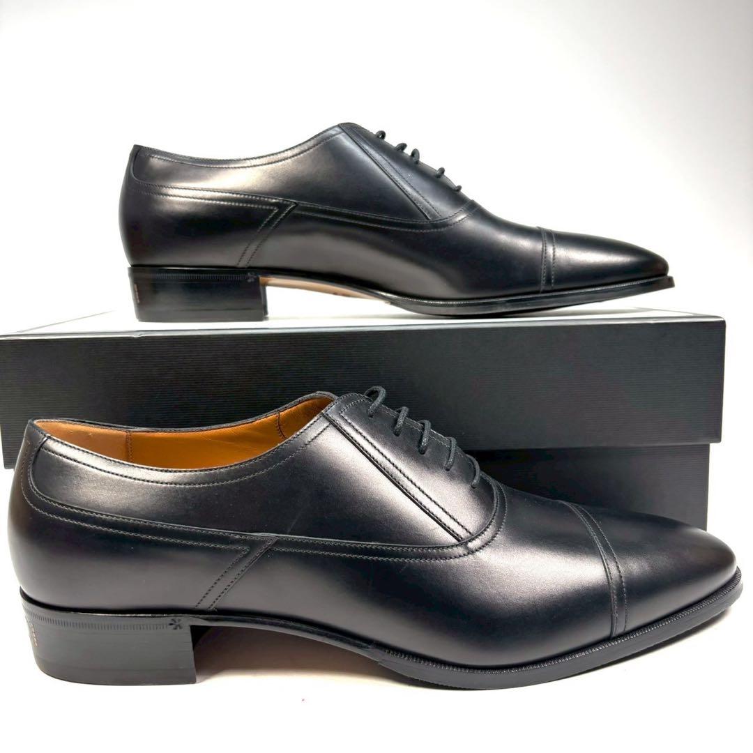 GUCCI グッチ　ビジネスシューズ　革靴　レザー　12 ヒールロゴ