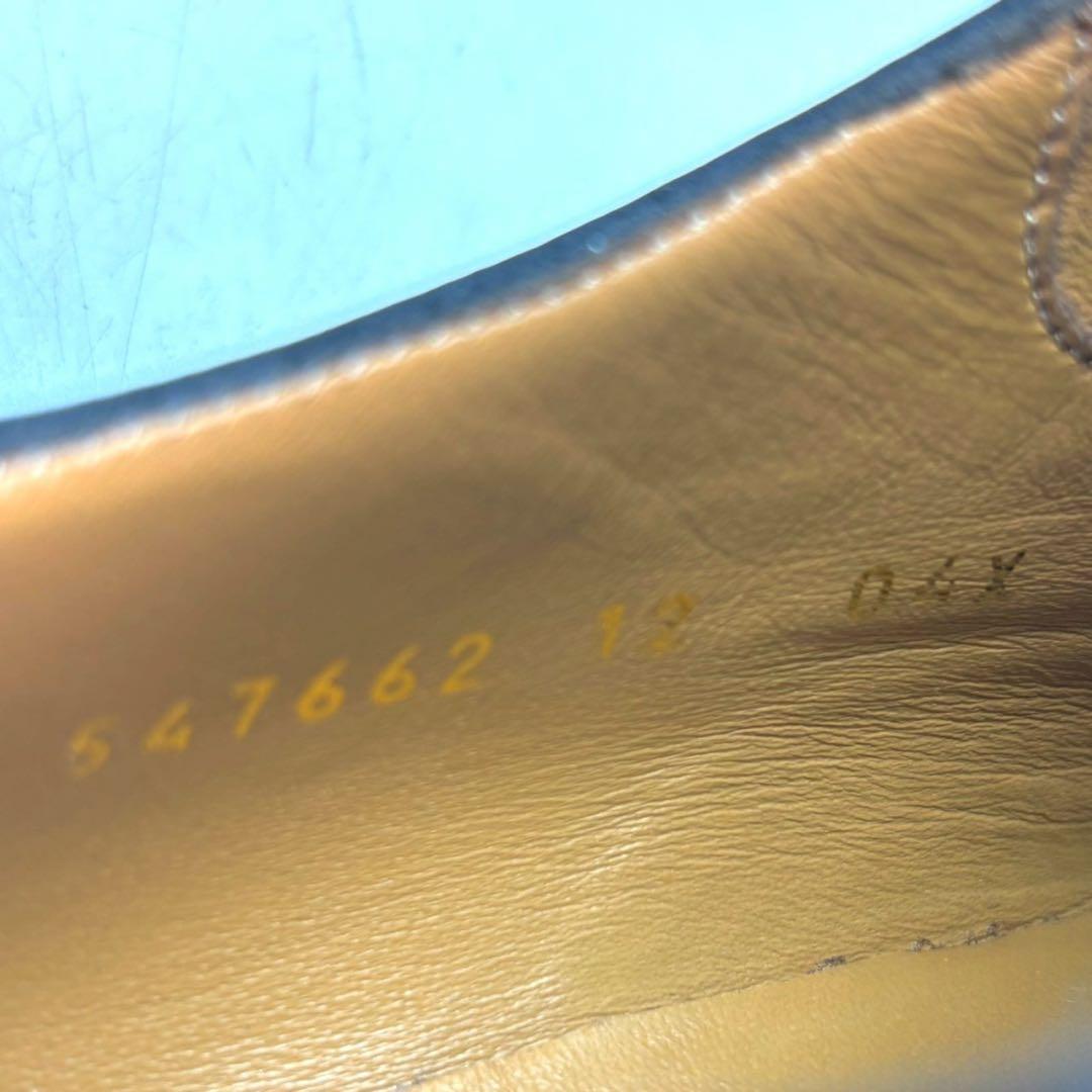 GUCCI グッチ　ビジネスシューズ　革靴　レザー　12 ヒールロゴ