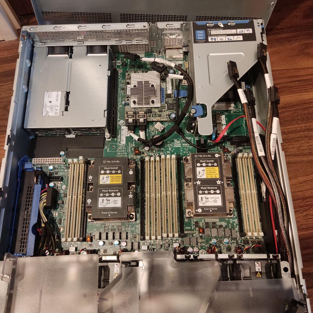 40コア80スレッド/96GB/800Wx2 プラチナ