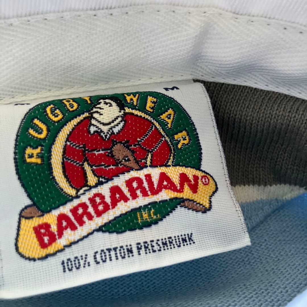 孝*野様 BARBARIAN ラガーシャツ 青とグレー　未使用品