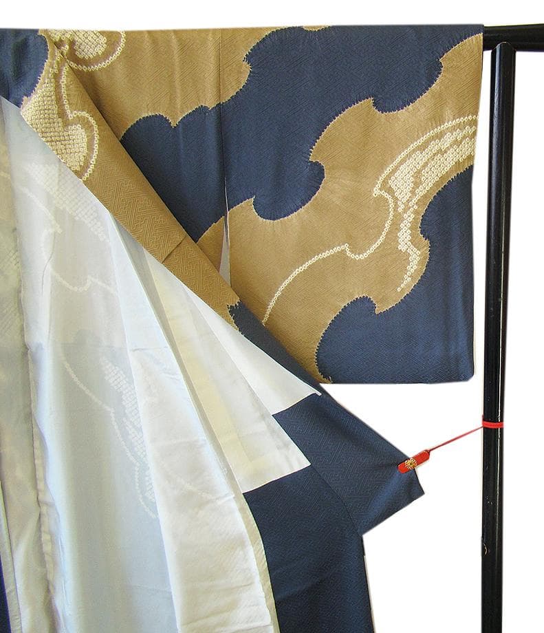 値下げ交渉ＯＫ！紋意匠 絞り入り 訪問着 正絹 Ｂ８１９