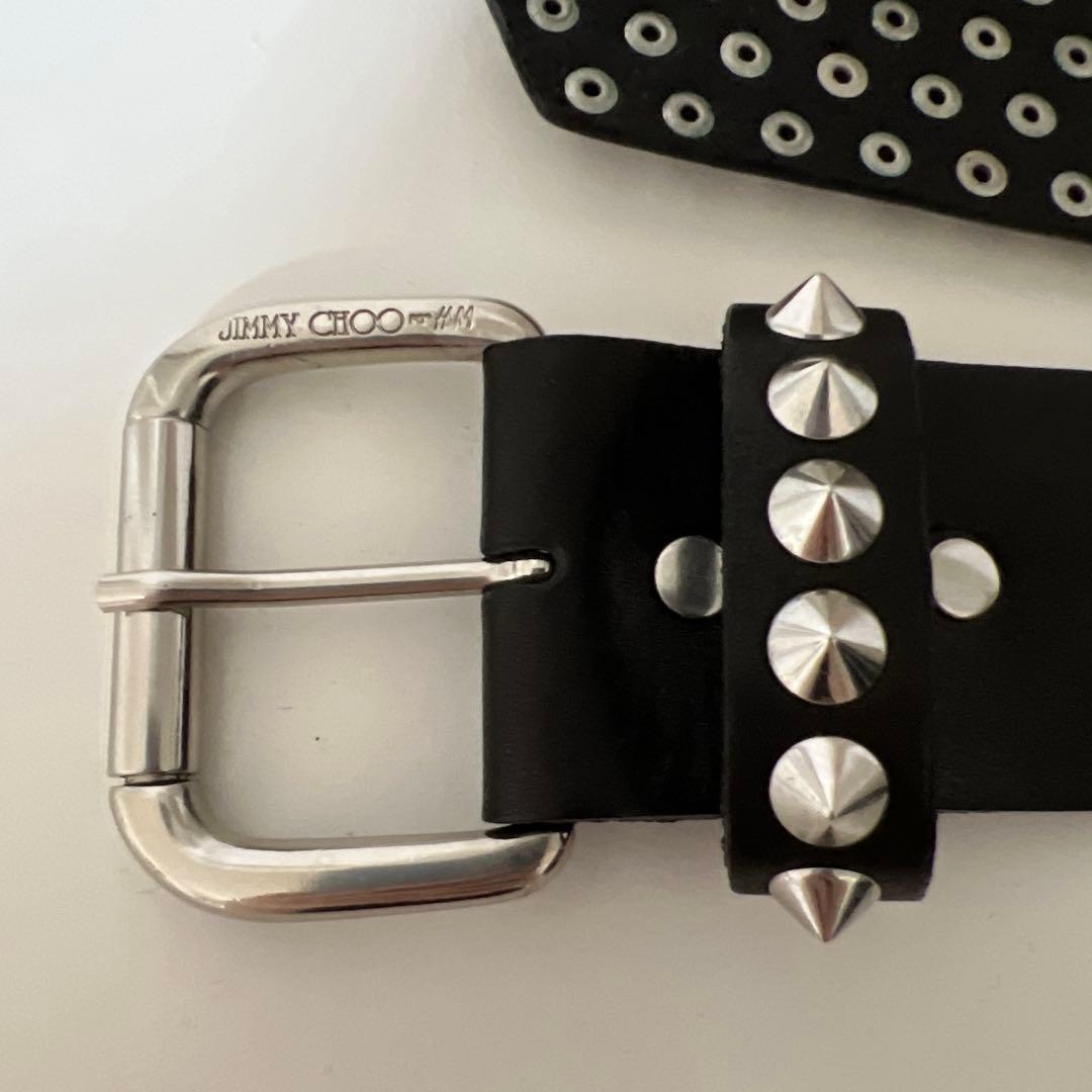 Jimmy Choo× スタッズベルト Mサイズ