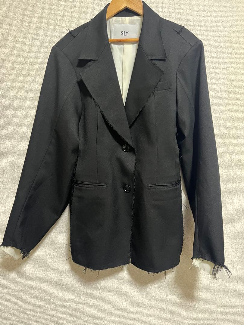 SLY ブラック テーラードジャケット