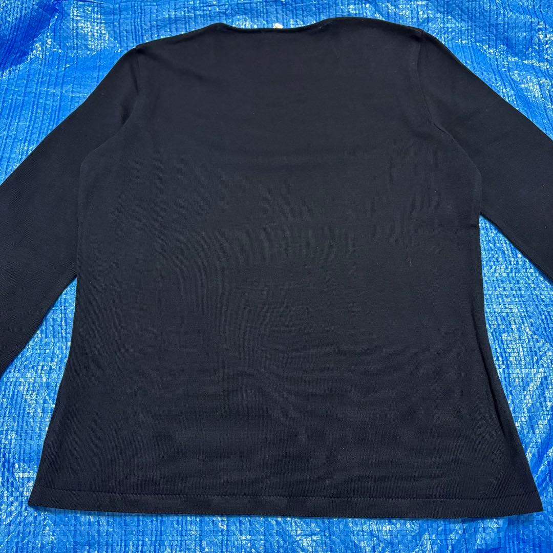 CHANEL★シャネル⬛︎コットンニット⬛︎ロンT⬛︎長袖⬛︎薄手⬛︎ココマーク⬛︎ブラック