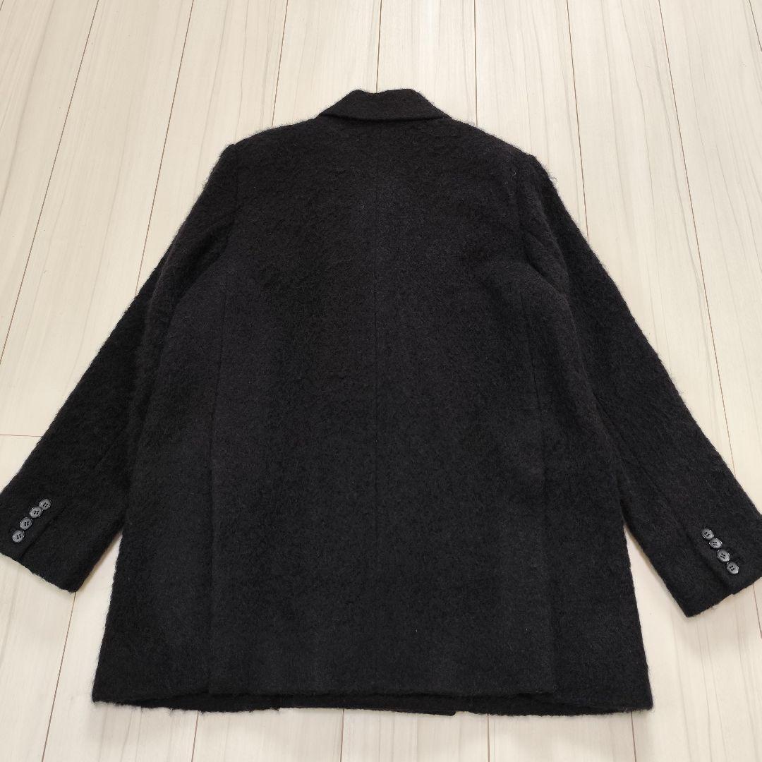 美品 MIESROHE シャギーダブルブレストジャケット ブラック サイズ1
