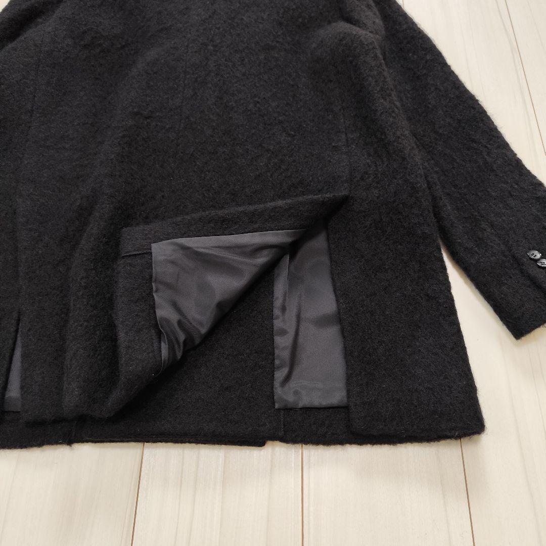 美品 MIESROHE シャギーダブルブレストジャケット ブラック サイズ1