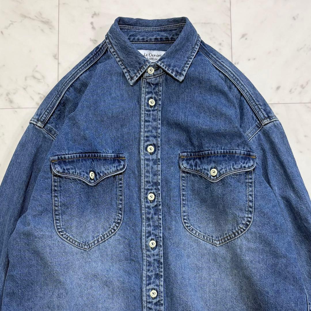 美品✨スローブイエナ　LE DENIM BDUシャツ　デニムシャツ　2025AW