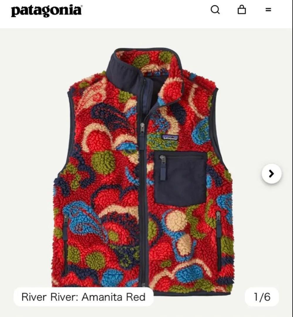 パタゴニア　レトロx ベスト　  amanitared xs