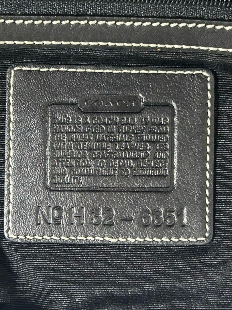 美品 コーチ COACH バッグ ハンドバッグ ミニ シグネチャー ブラック
