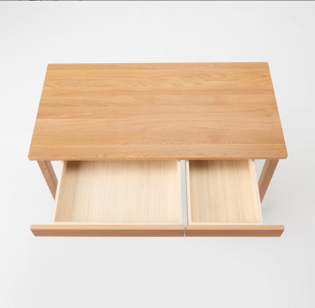 超美品★無印 木製デスク オーク材
