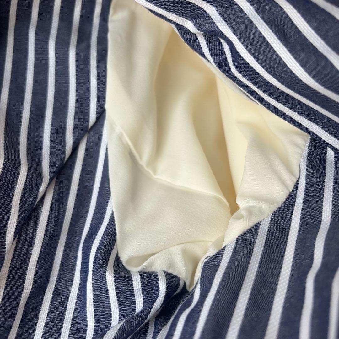 バーバリーブルーレーベル ライトグレー ダブルブレストジャケット ゴールドボタン