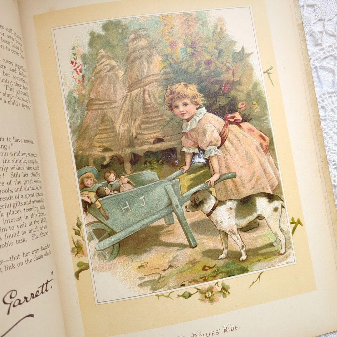 あき 超稀少1893アンティーク絵本 ヴィクトリアン 児童書 洋書古書