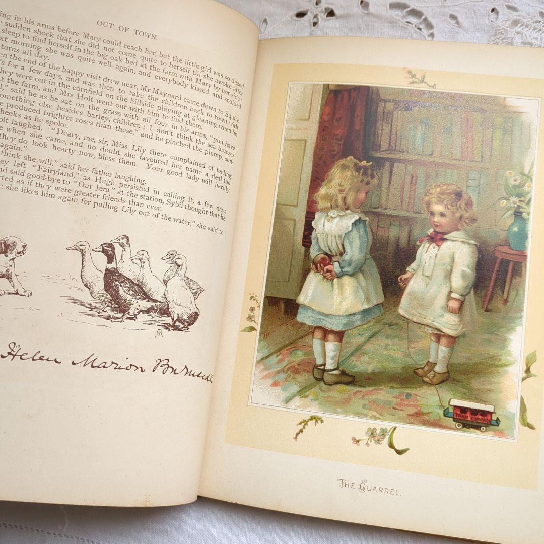 あき 超稀少1893アンティーク絵本 ヴィクトリアン 児童書 洋書古書