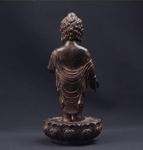 誕生仏　古銅仏像　旧家蔵出品　#672