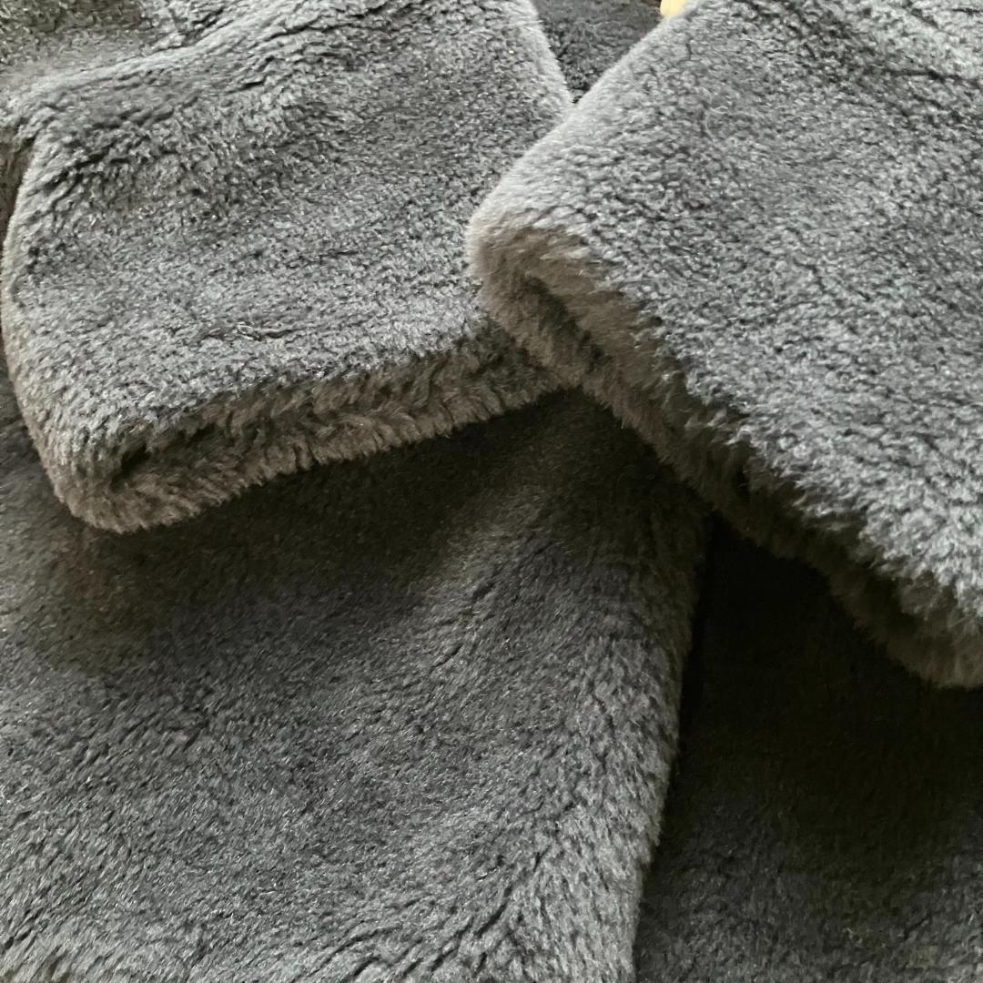 極美品◎23AW カオス ウールボアダブルコート スミクロ フリー