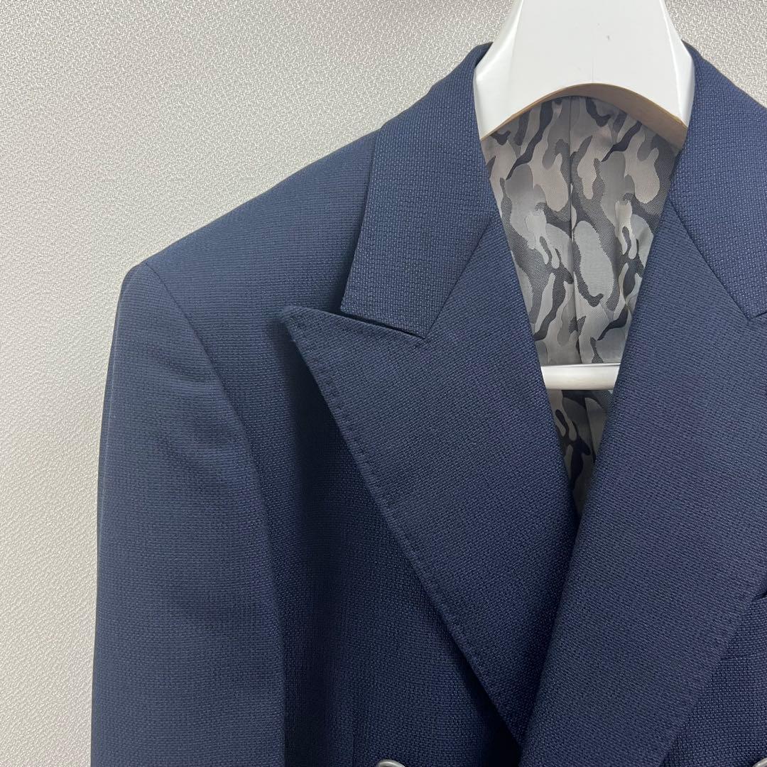 ◆イタリア生地使用　オーダーダブルジャケット　48相当