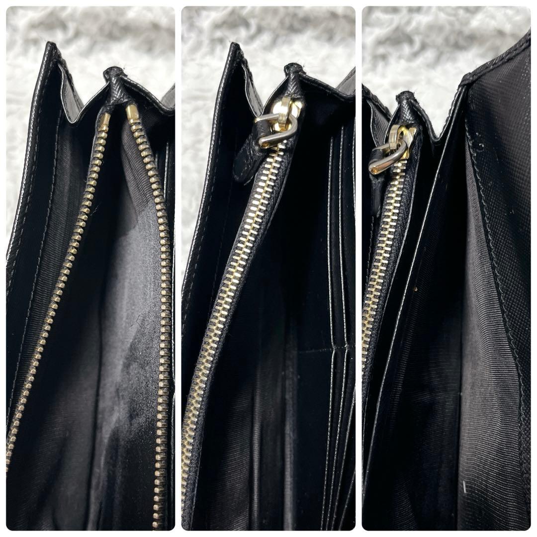 大人気✨PRADA 長財布　サフィアーノ　リボン　　プラダ　レザー　二つ折り