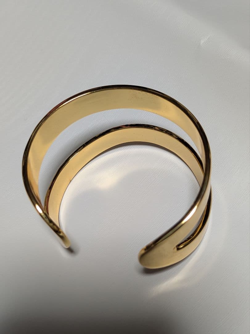 ゴールド 二連バングル