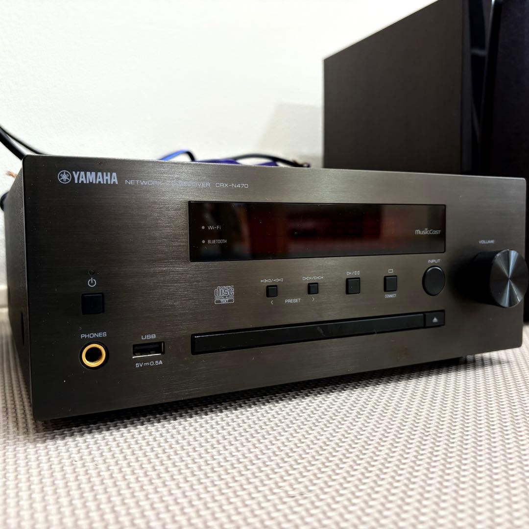 【ミニコンポ＋スピーカー２台】YAMAHA CRX-N470 CDレシーバー