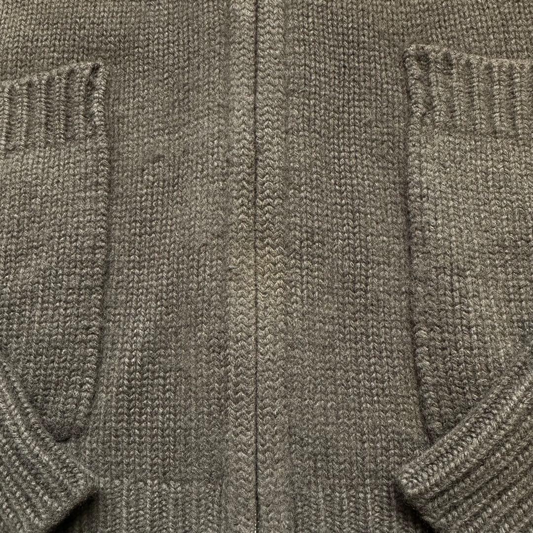 マーガレットハウエル シルクカシミヤ ジップアップカーディガン 近年 オリーブM