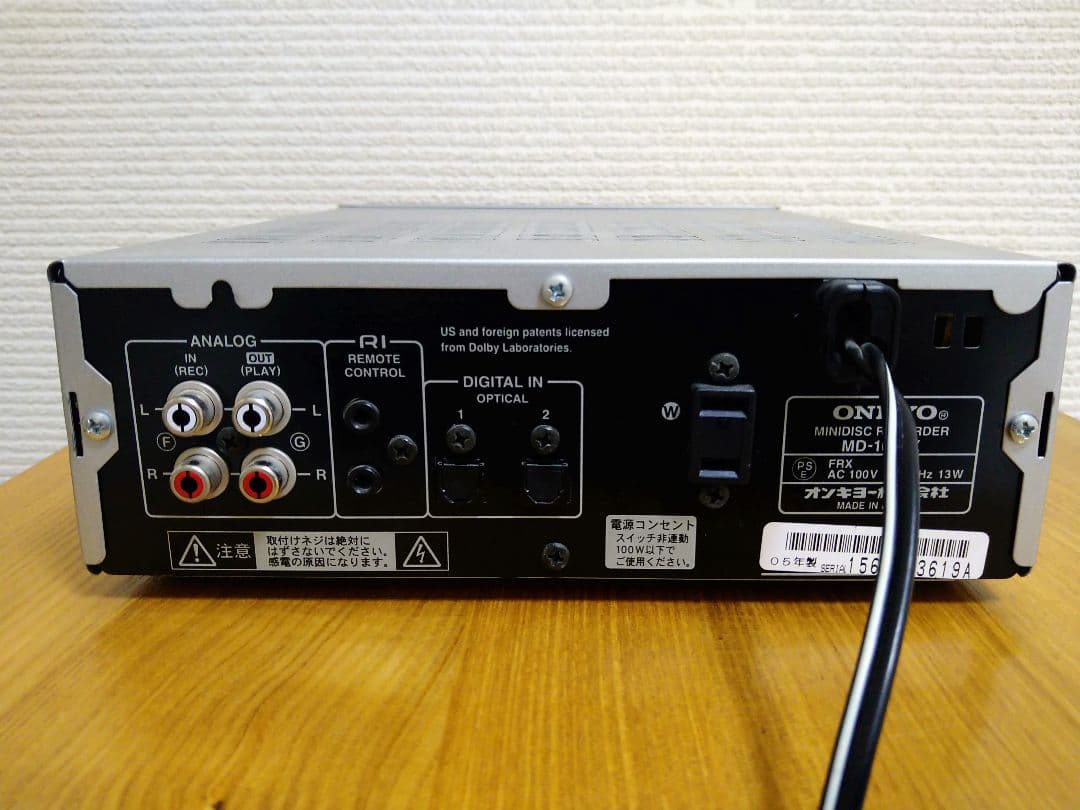 オンキヨー　MDデッキ　ONKYO　INTEC　MD-105FX