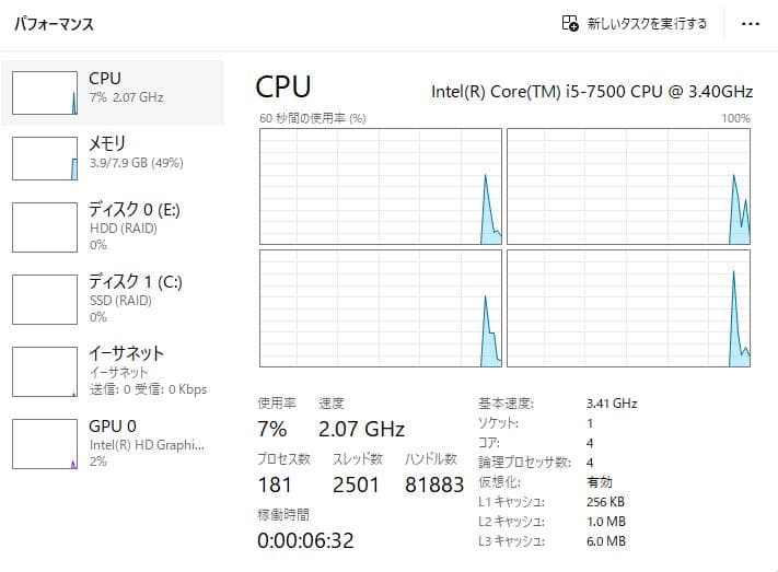 Windowsデスクトップ DELL OptiPlex 7050 Core i5 7500
