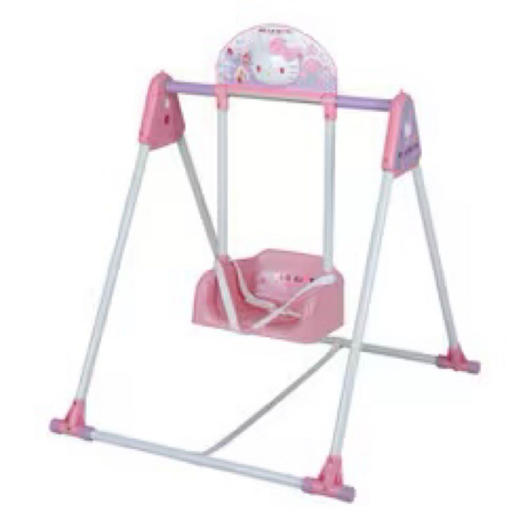 【新品未開封・廃盤品】ハローキティー 1人乗りブランコ 鉄棒 2〜6歳