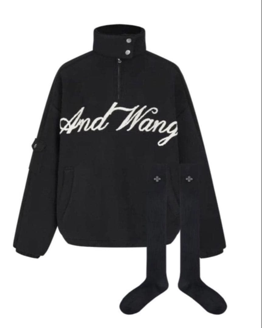 andwang Fluffy Fleece Set ブラック フリースセット