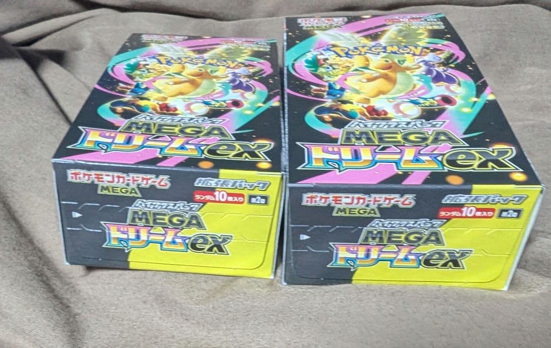 ポケモンカードゲーム MEGA ドリームEX 2boxシュリンクなしペリペリ有り