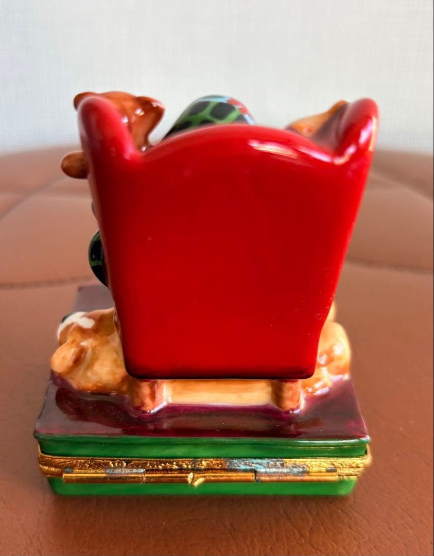 【限定生産品】リモージュボックス サンタクロース&動物たち クリスマスオブジェ