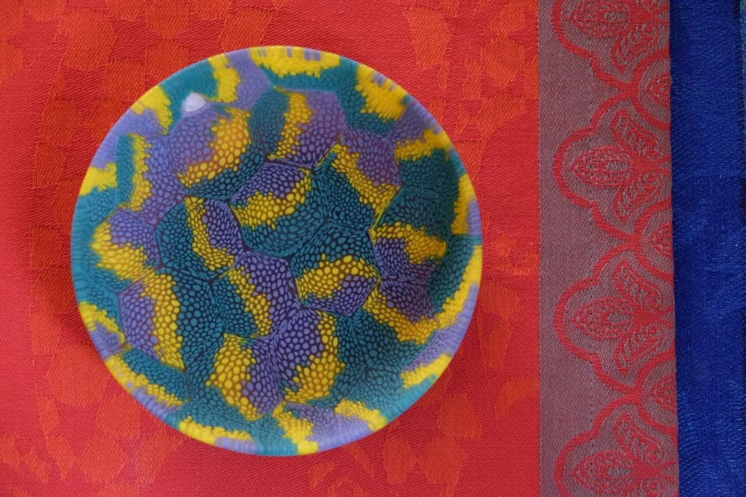 ベネチアンガラス ミルフィオリ プレート ムラノガラス ムリーニ 検/江波冨士子