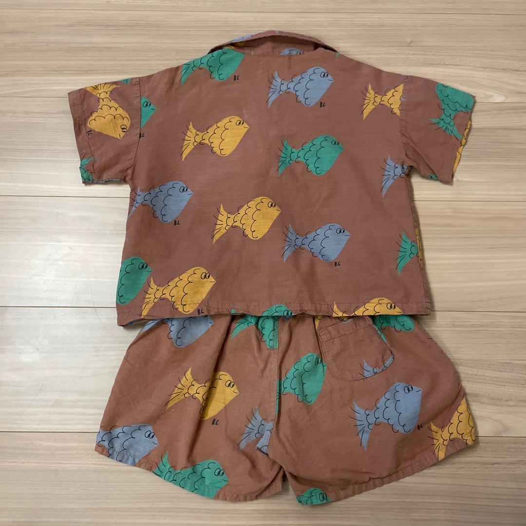 BOBO CHOSES 魚柄セットアップ　2-3y 98cm
