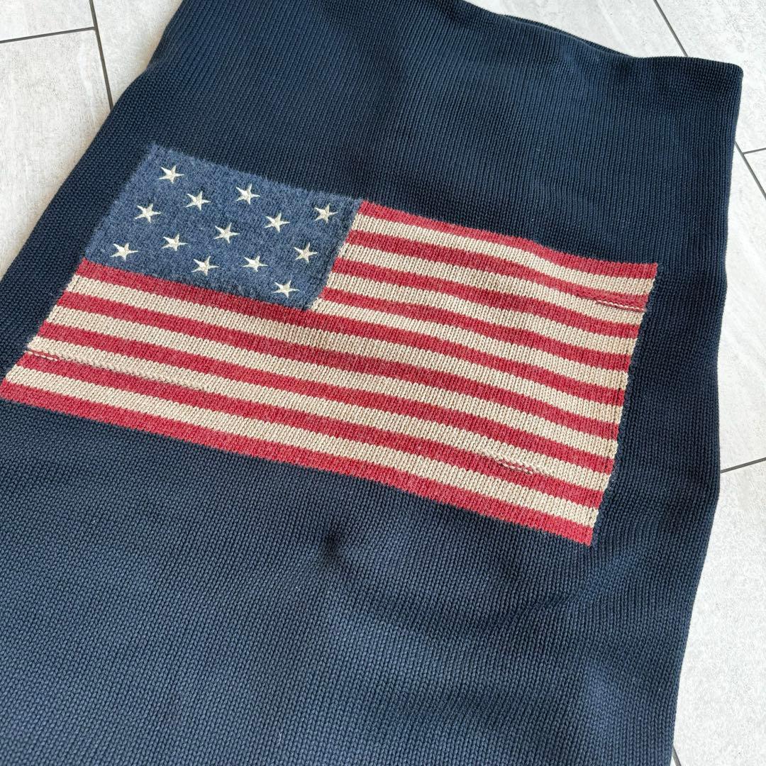 ラルフローレン　アメリカ国旗ブランケット