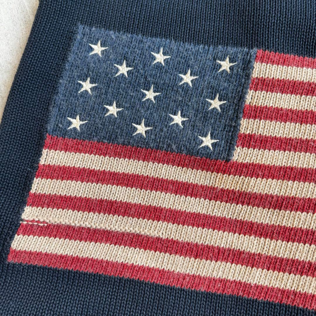 ラルフローレン　アメリカ国旗ブランケット