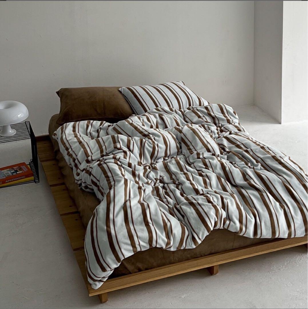 未開封mint×brown 布団カバーセットART OF BLACK