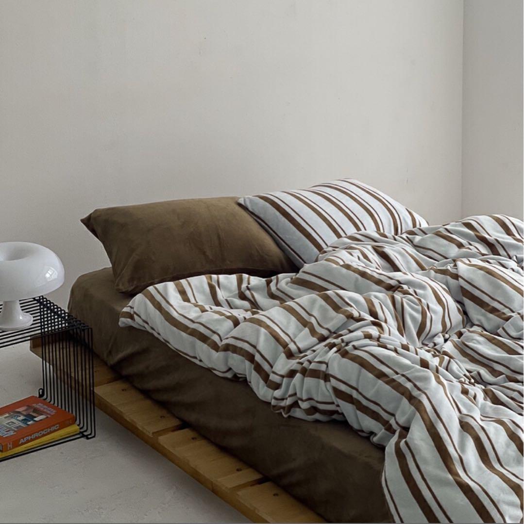 未開封mint×brown 布団カバーセットART OF BLACK