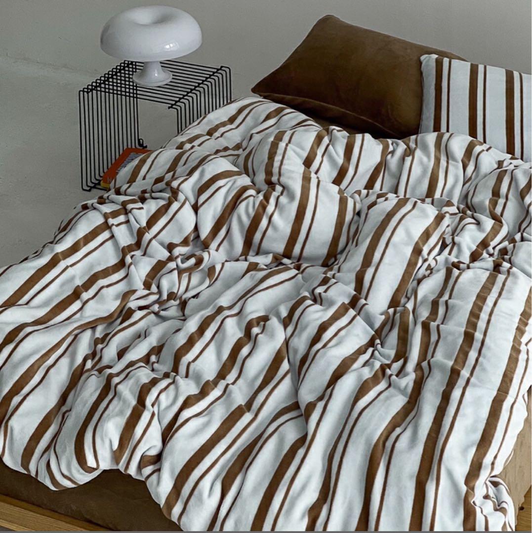 未開封mint×brown 布団カバーセットART OF BLACK