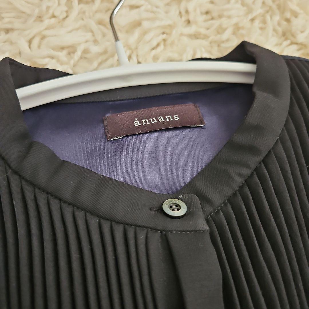 anuans シアードッキングピンタックブザムワンピース