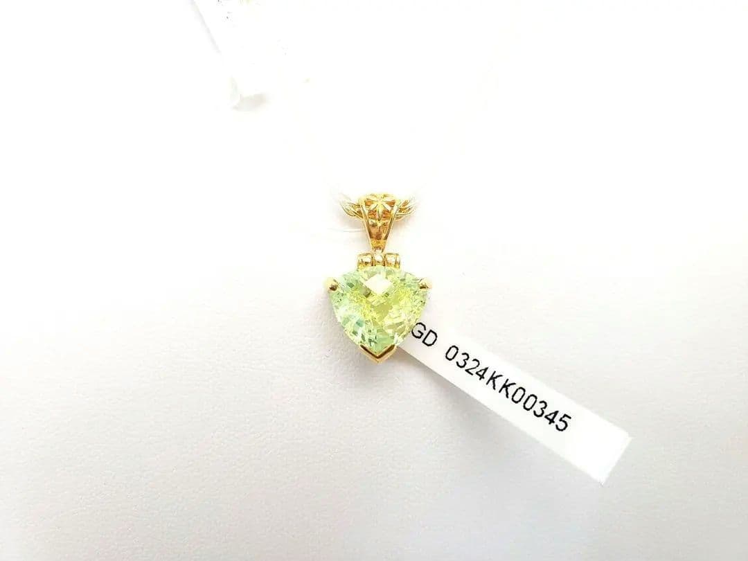 本日限定☆〖ケイトキングジュエリー〗ミントグリーンスピネル＋ゴールドチェーン