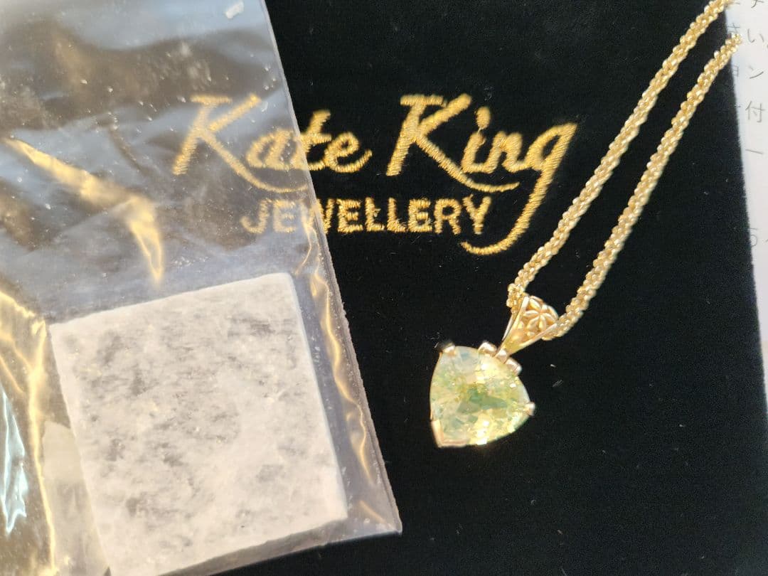 本日限定☆〖ケイトキングジュエリー〗ミントグリーンスピネル＋ゴールドチェーン