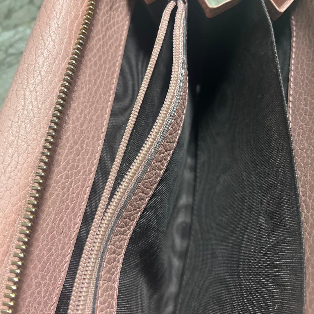 [グッチ] 財布 449347 レザー ラウンドジップ長財布 :ピンク
