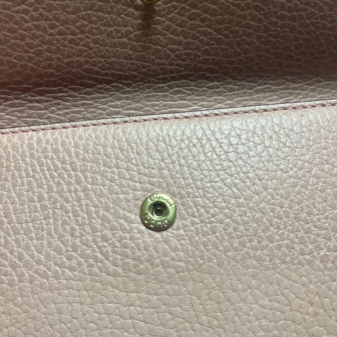 [グッチ] 財布 449347 レザー ラウンドジップ長財布 :ピンク