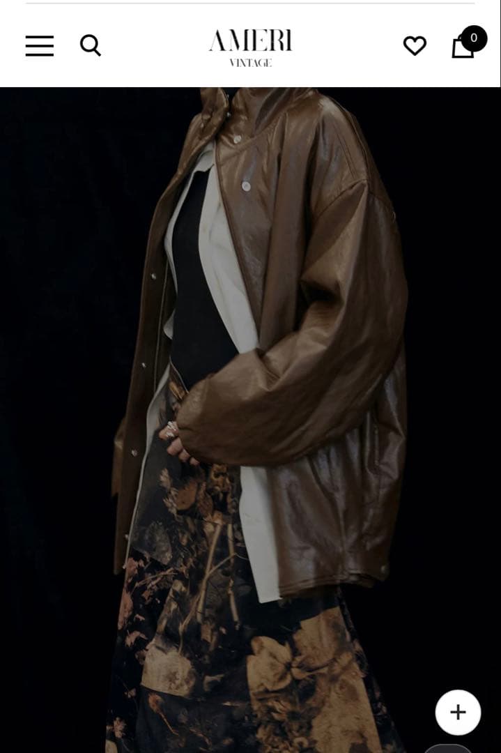 【※新品未使用PASTING LIKE FAKE LEATHER JACKET】