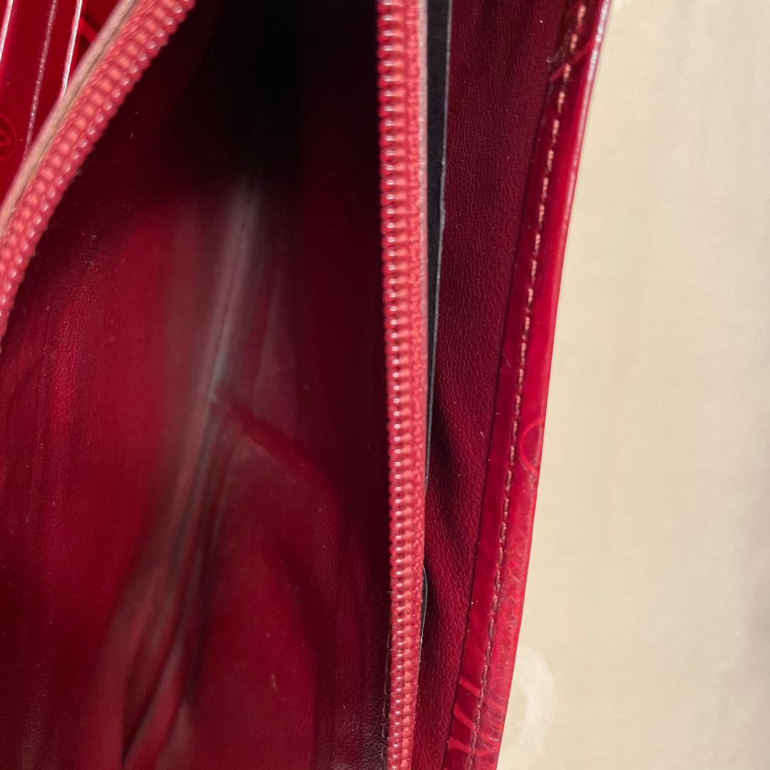 Cartier ワインレッド happy birthday長財布