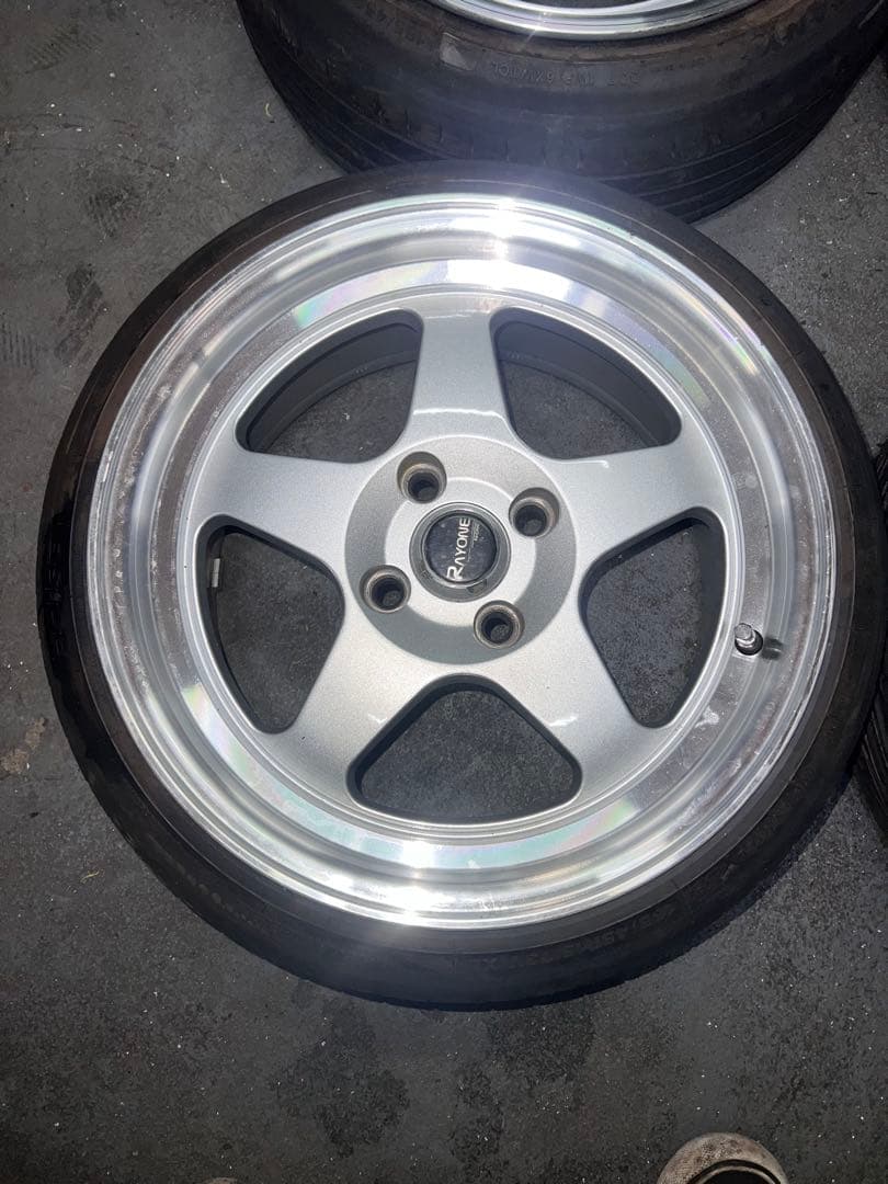 RAYONE 15インチ　7J+35 PCD100 4穴　深リム　美品