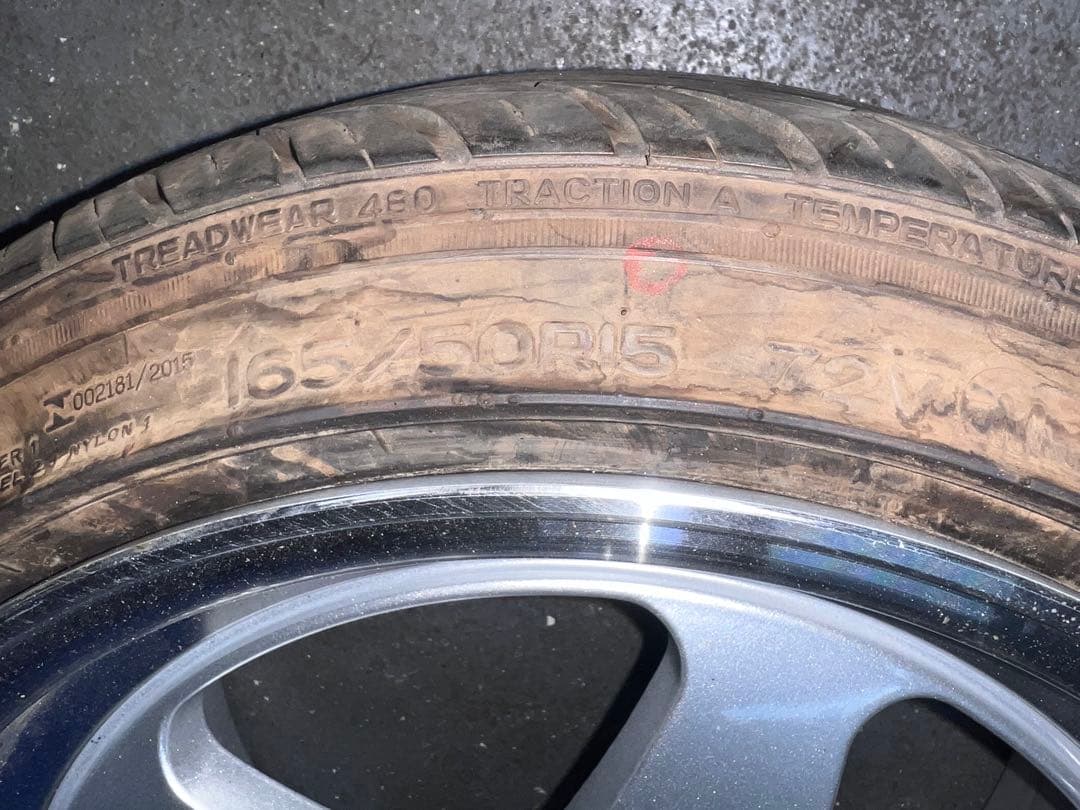 RAYONE 15インチ　7J+35 PCD100 4穴　深リム　美品